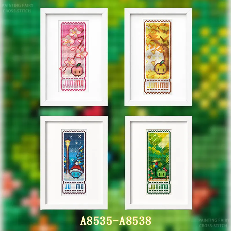[Serie Cuatro Estaciones] Kit  - Cross Stitch Stamped Kits Beginners reseña y precio