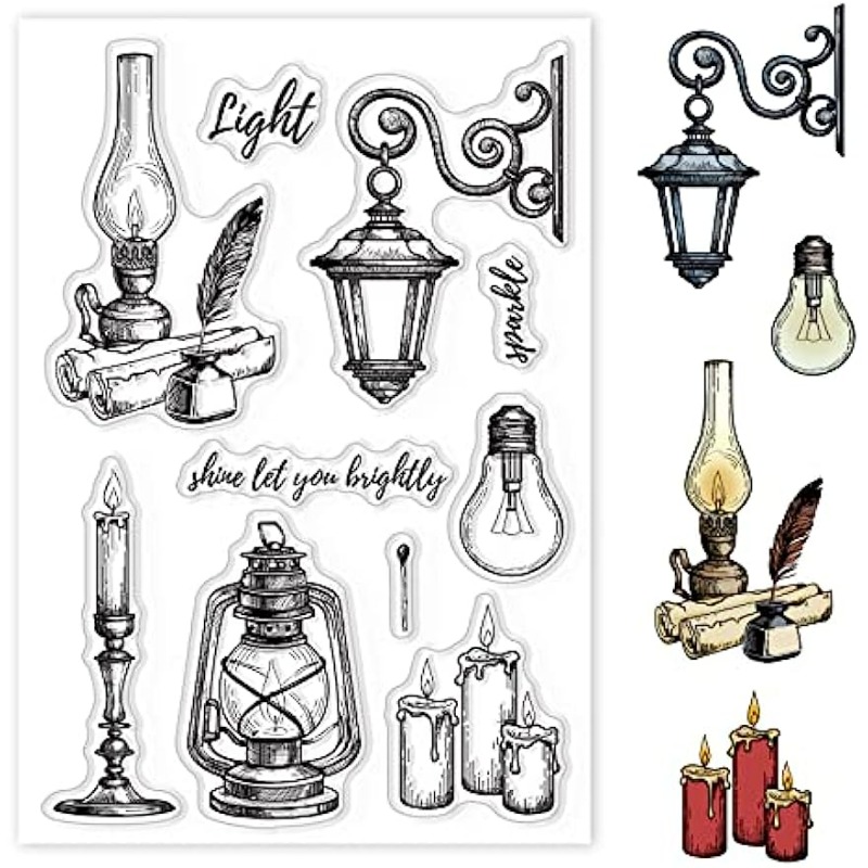 Velas de sello transparente de - Clear Silicone Stamps For Card Making reseña y precio