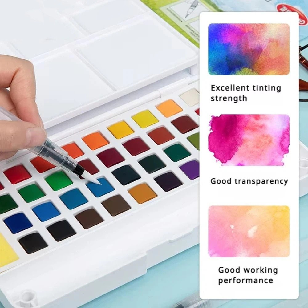 Juego de Pinturas Acuarelas Só - Watercolor Paint Set Solid Pigment reseña y precio