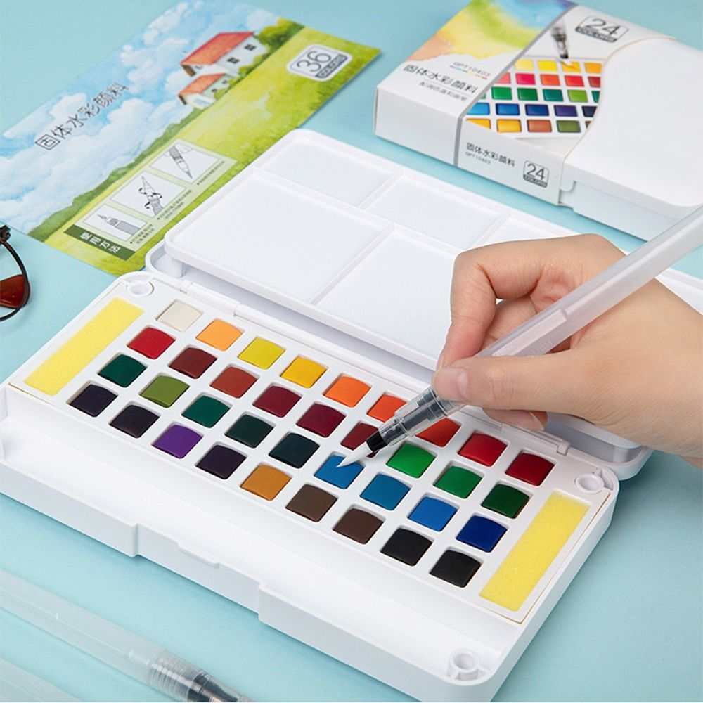Juego de Pinturas Acuarelas Só - Watercolor Paint Set Solid Pigment reseña y precio